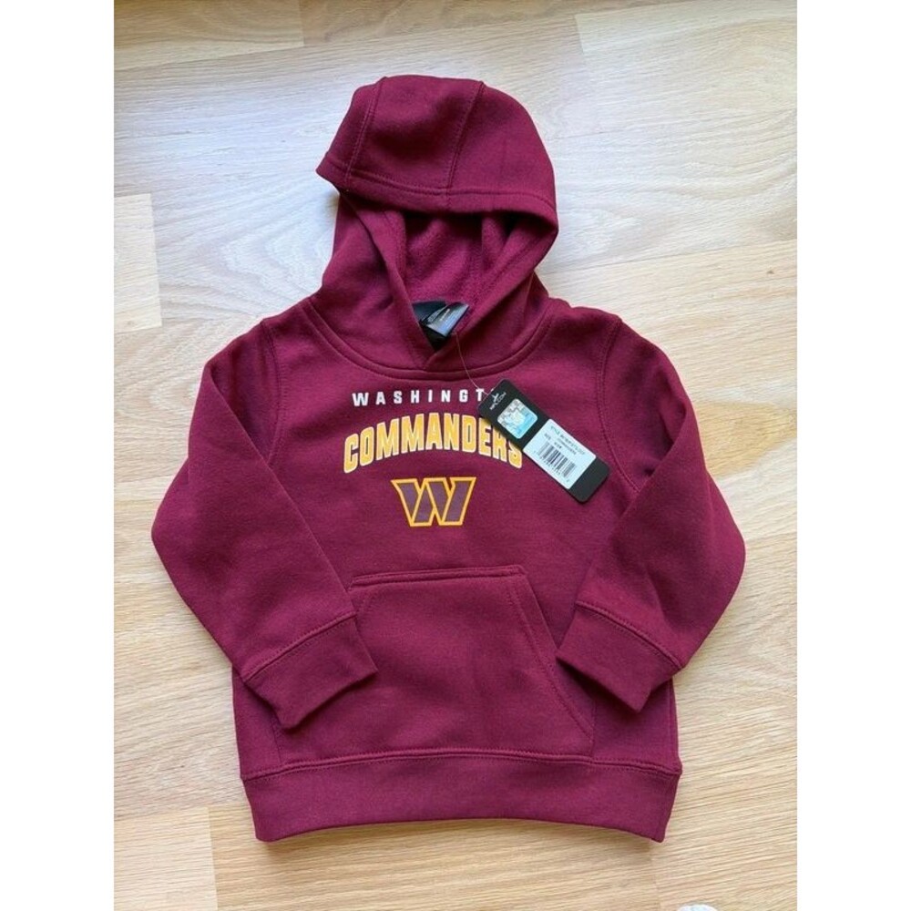 New NFL Washington Commanders boys sweatshirt hoodie size 5 - 6